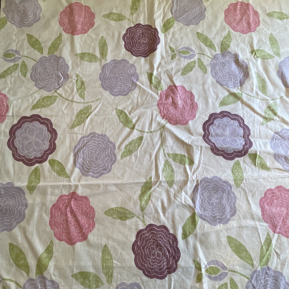 Osborne & Little Fabric Linen Blend Floral Eranthe Over‎ 1 Yard x 42" Pinks Flax